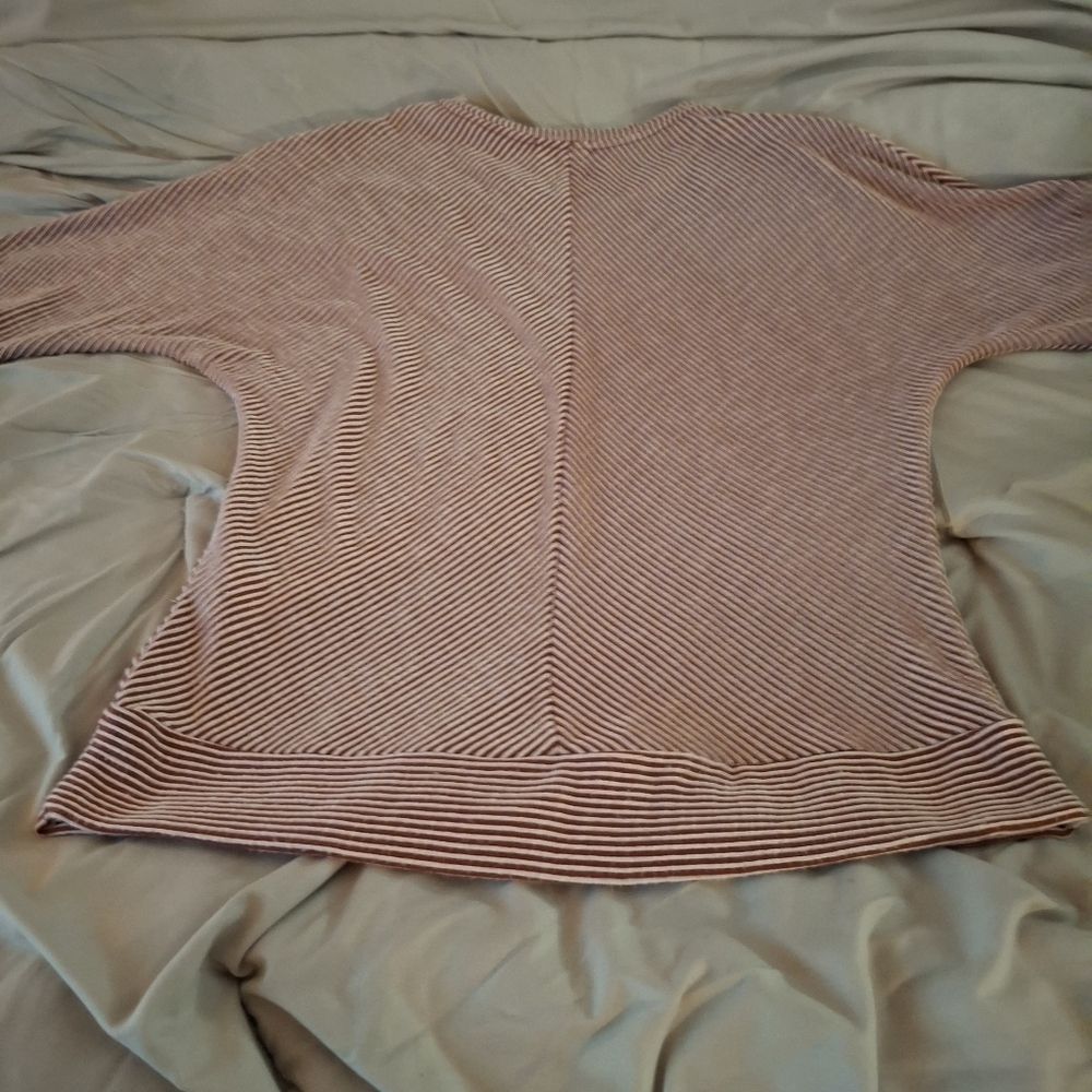 Exclusive One Women's Striped Short Sleeve Top - Picture 7 of 7